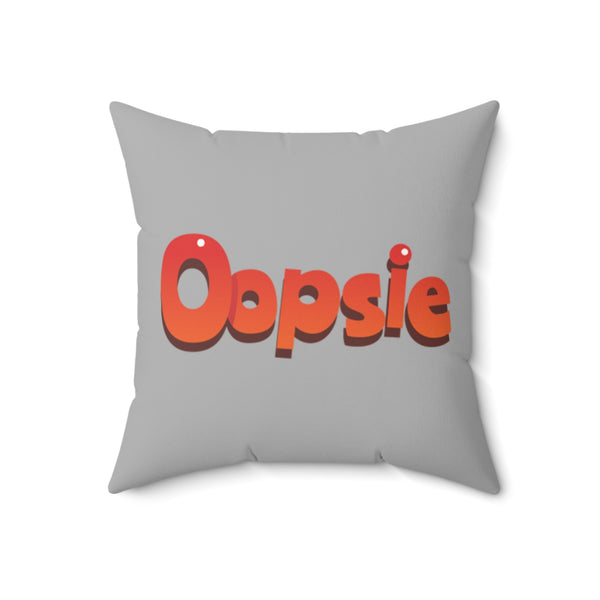 Grey Square Pillow